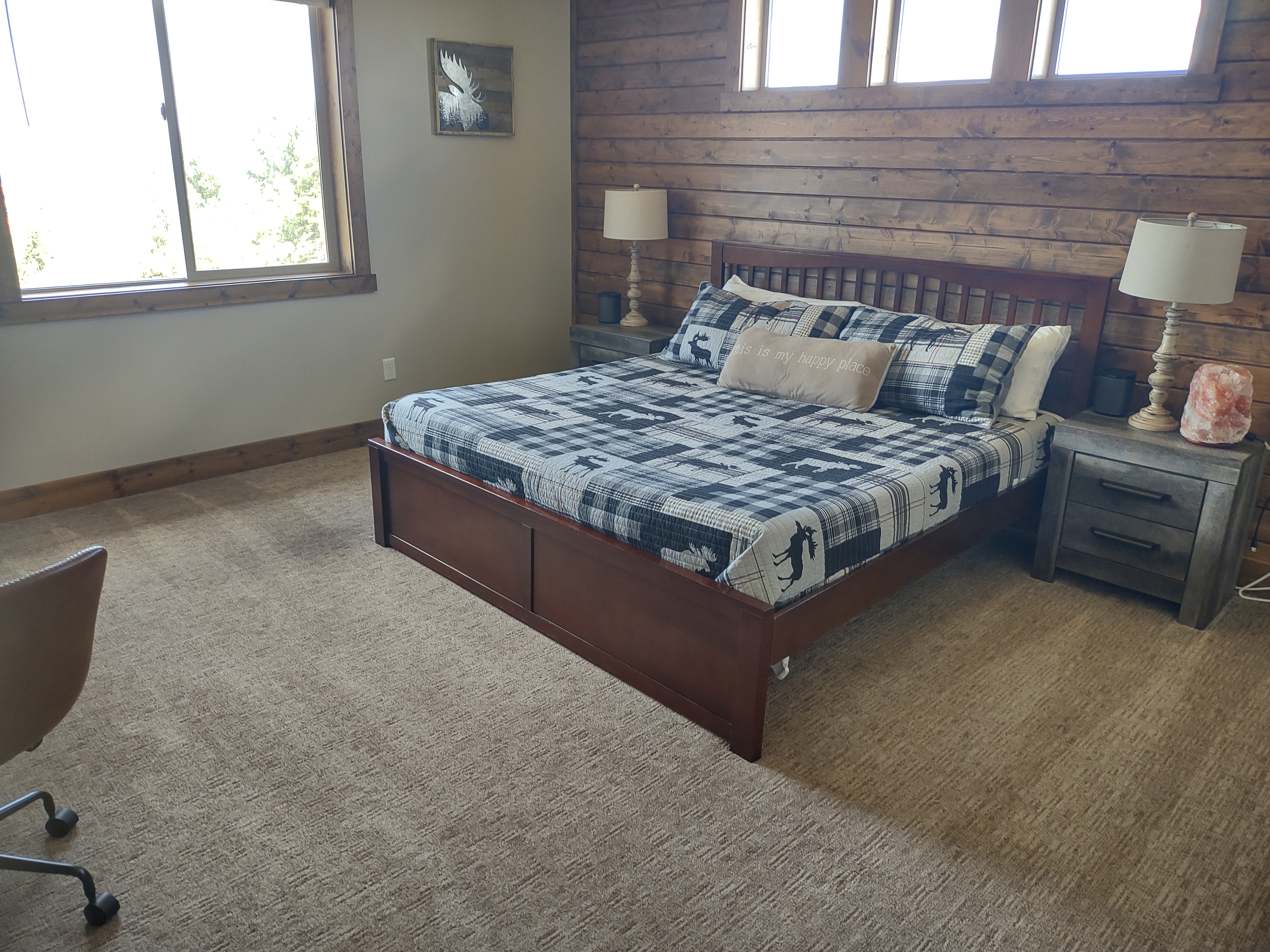 Vacuumed living room