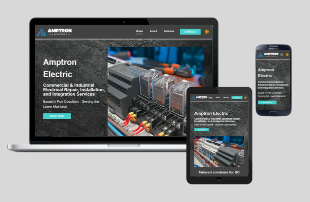 Amptron Electric. Electrical contractor in Coquitlam, Langley, Burnaby, Surrey, Metro Vancouver