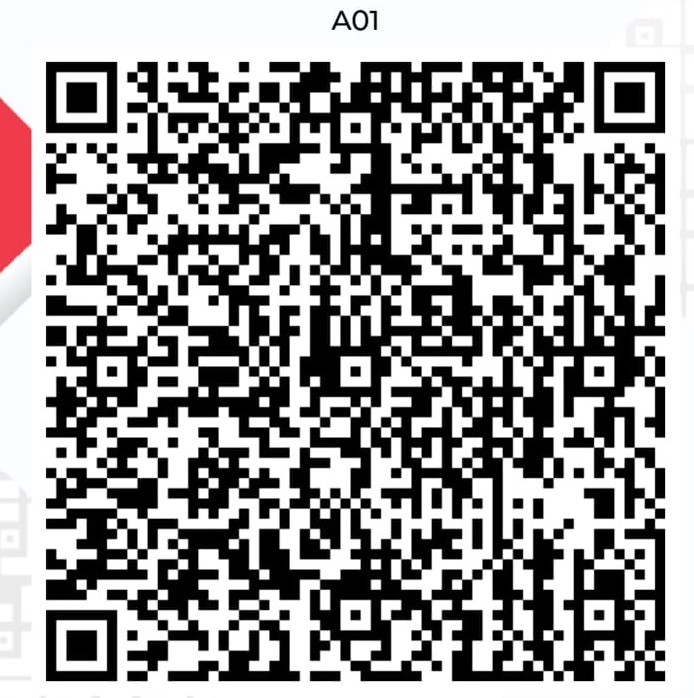 QRIS payment code displayed on a white background with clear black QR code