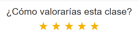 Valoración de la clase