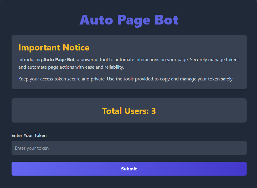 Autopage Bot