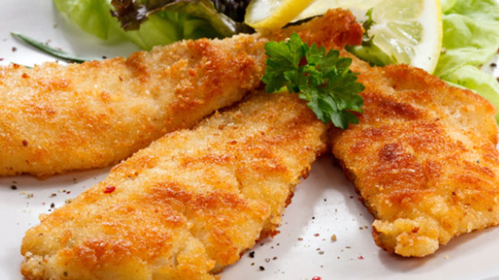Filé de peixe crocante