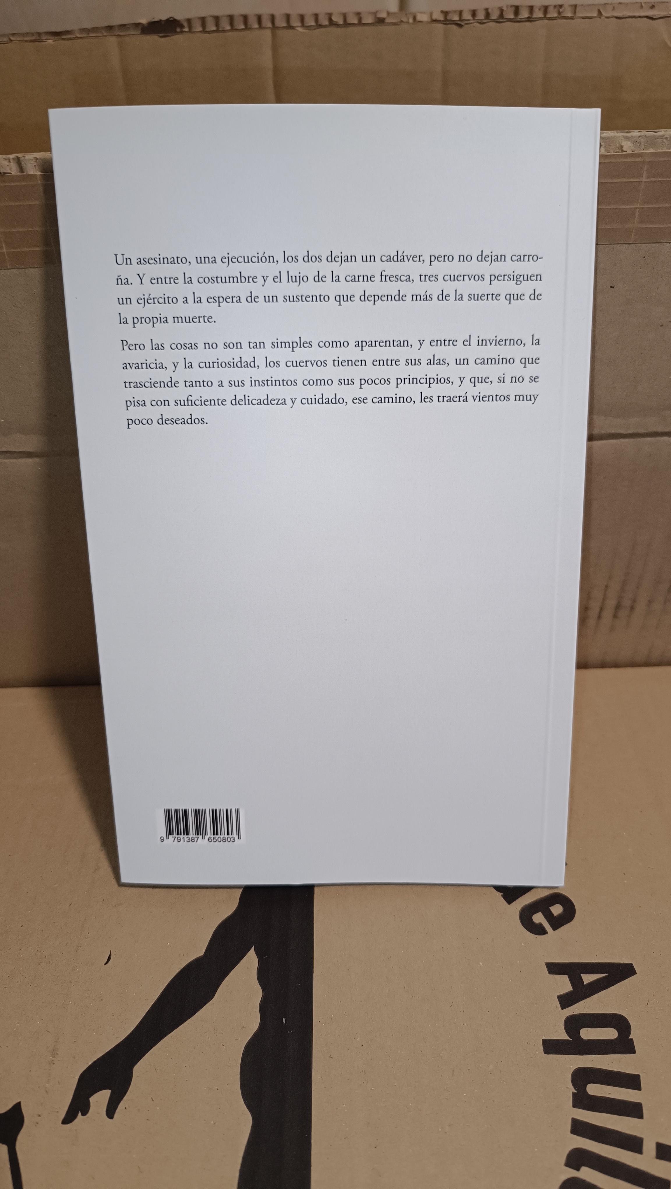 parte trasera del libro