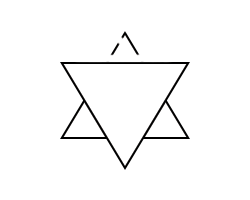 A ritualistic star with pointy hair