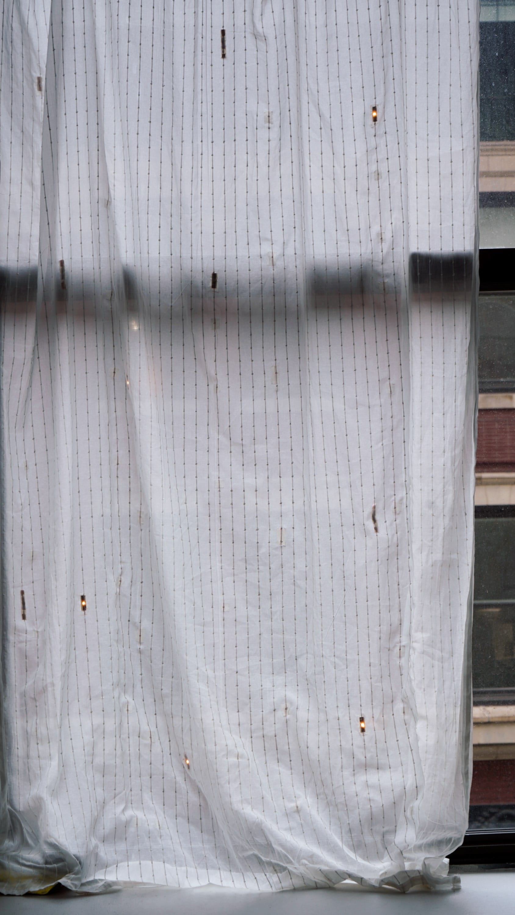 curtain in the morning