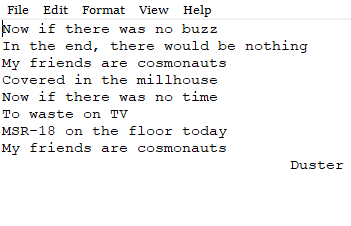 my friends are cosmonauts