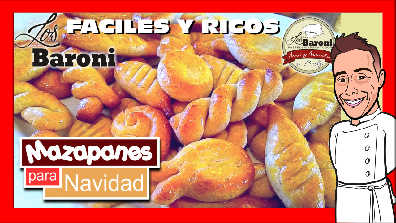 video Tutorial Mazapanes navideños de almendra