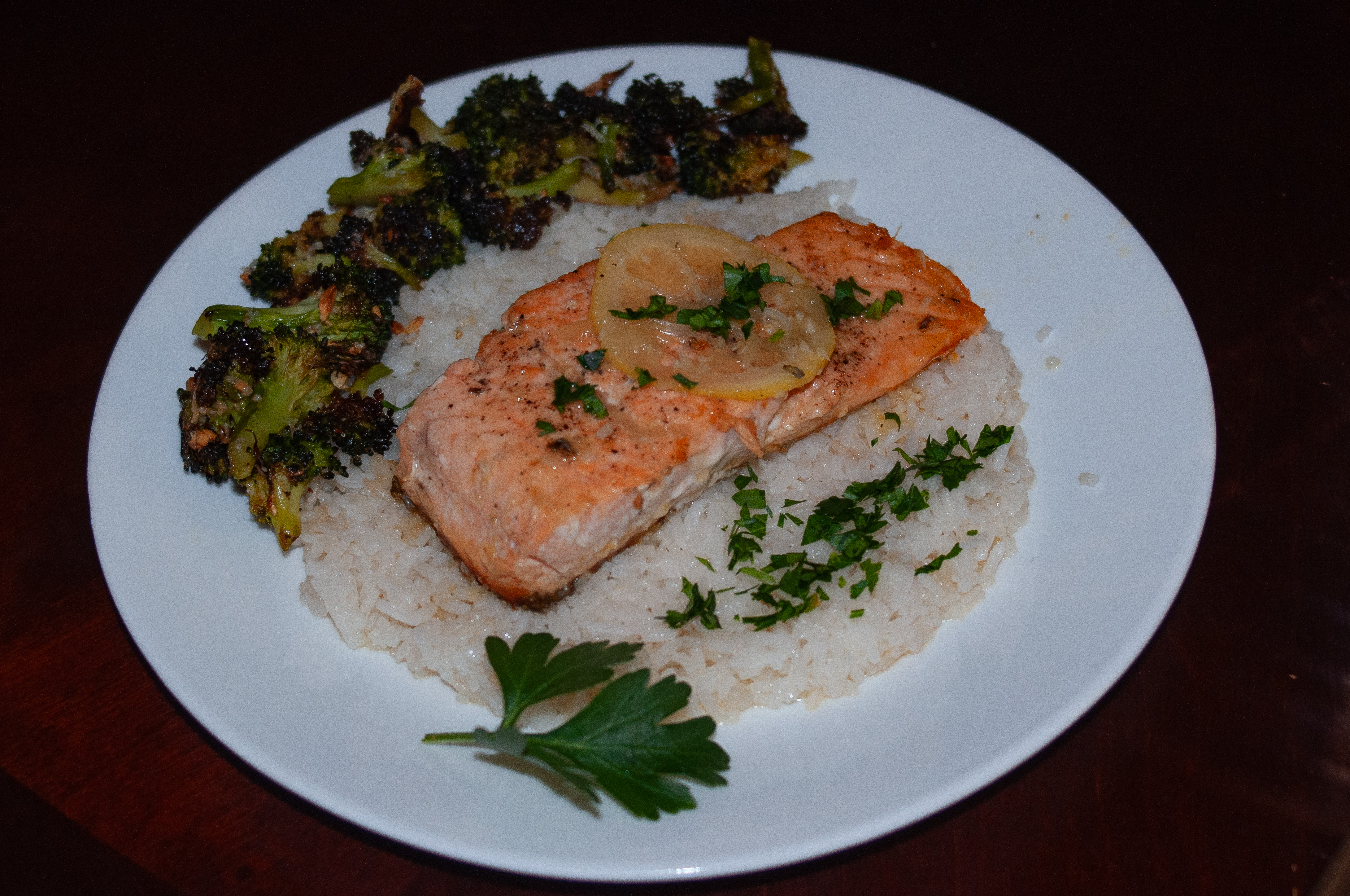salmon dinner