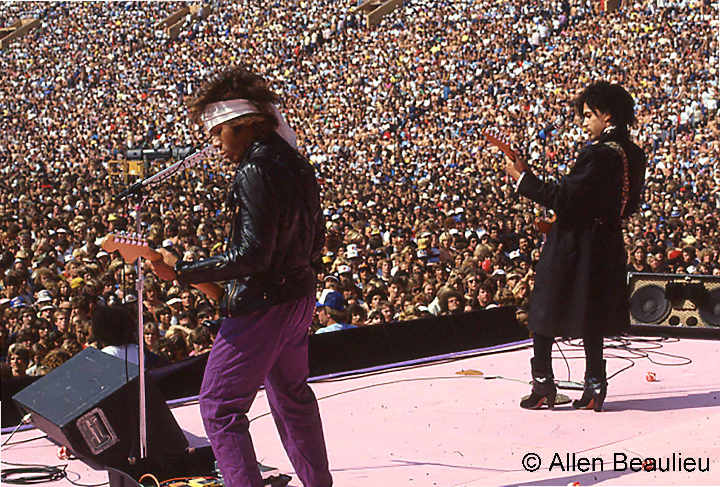 Prince opening for the Rolling Stones in 1981