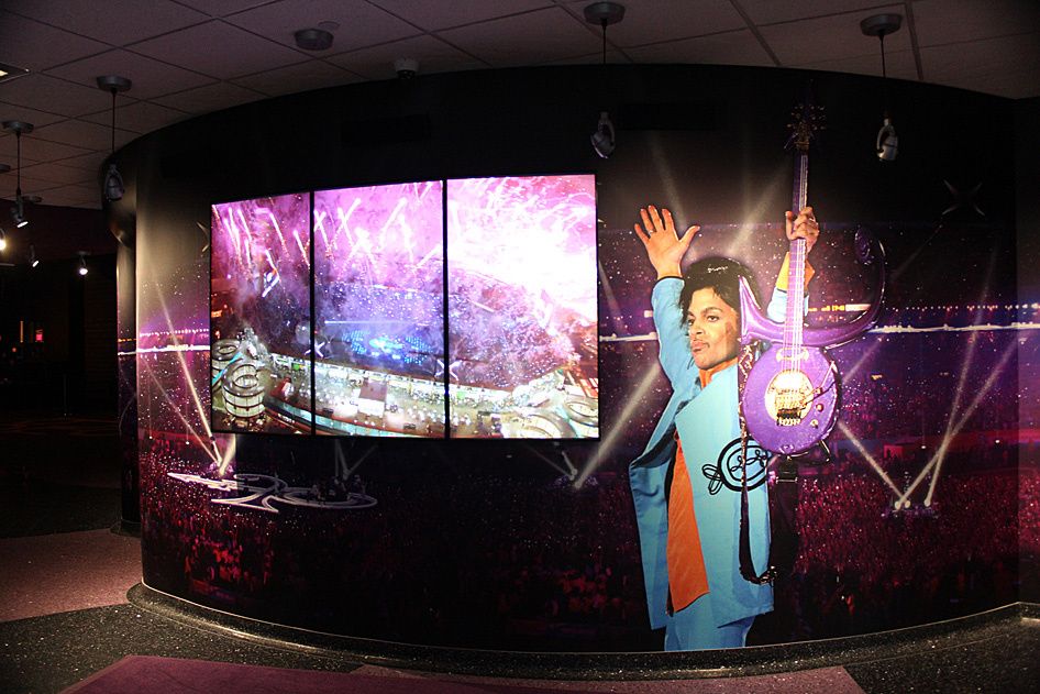 The Super Bowl performance exhibit at Paisley Park The Super Bowl performance exhibit at Paisley Park