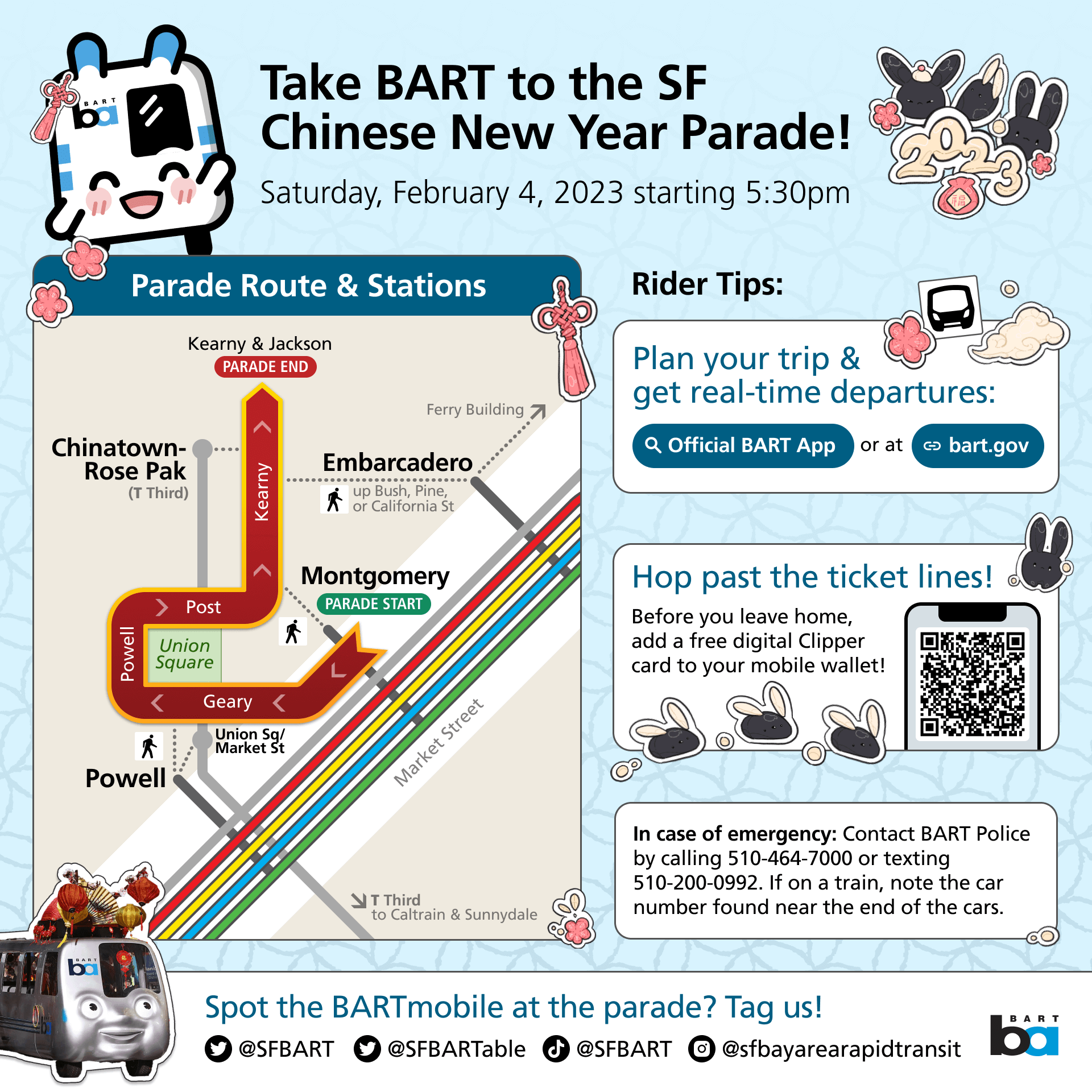 CNY Parade riders guide