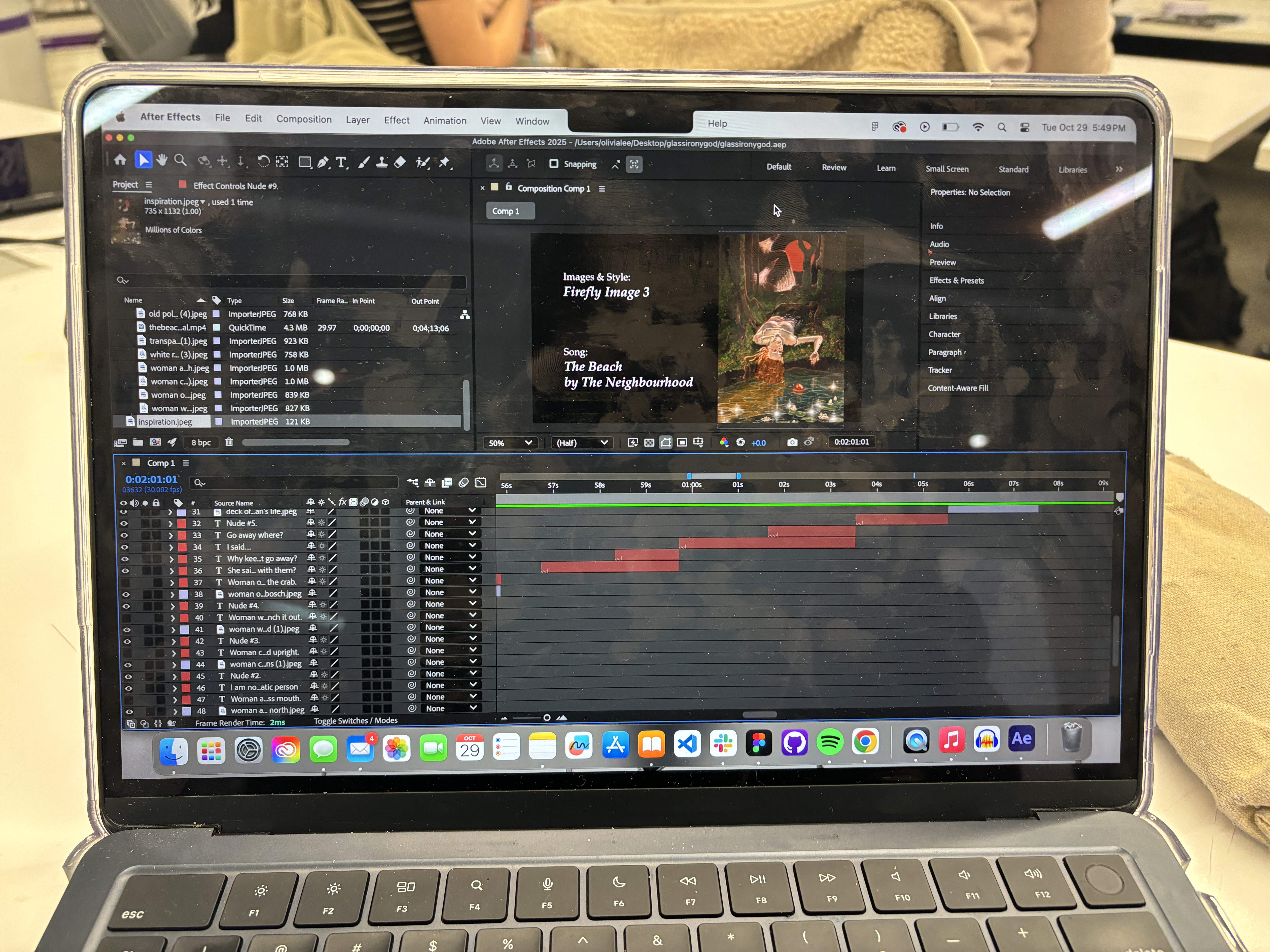 editing in after effects
