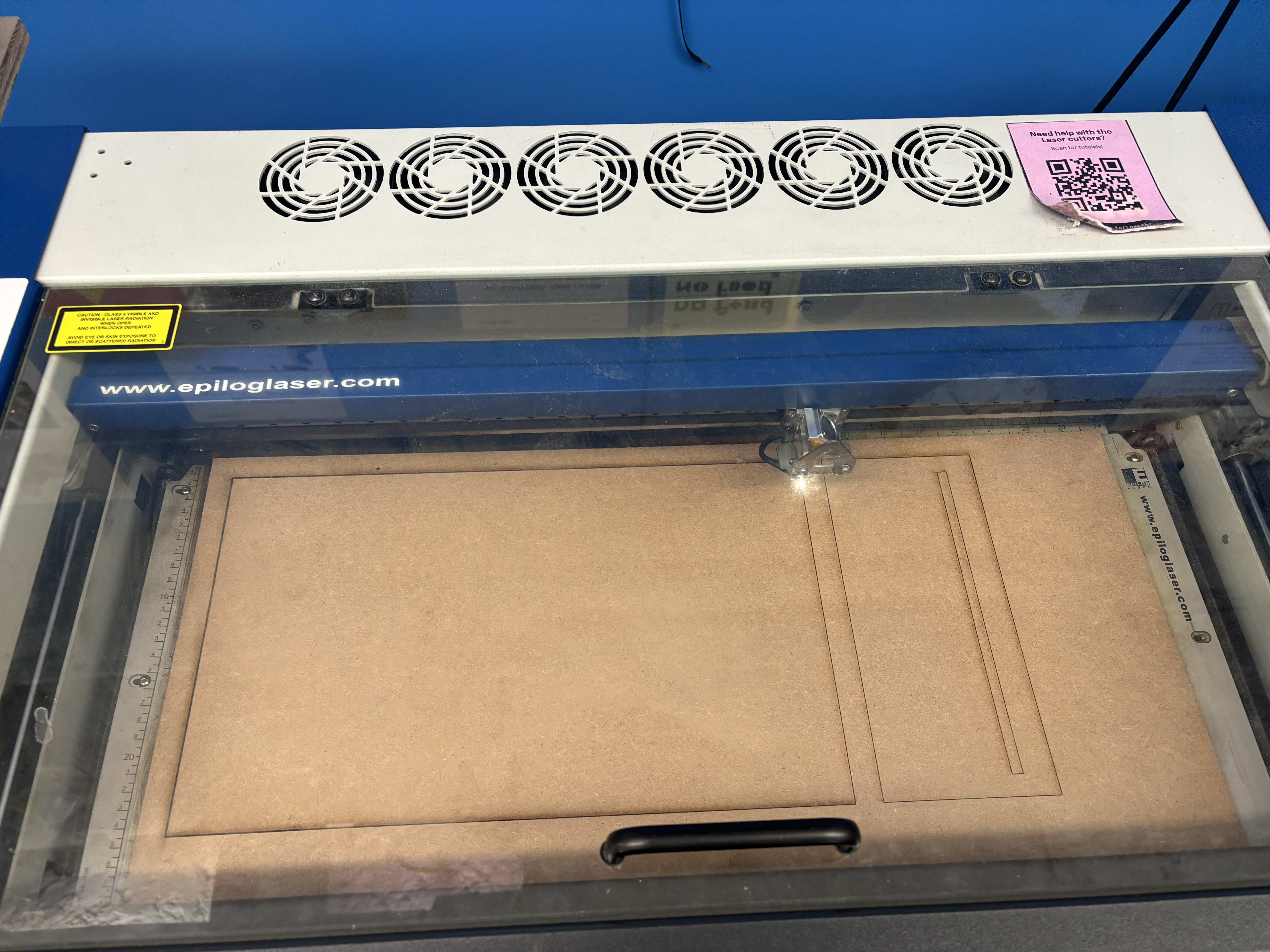 laser cutting box parts