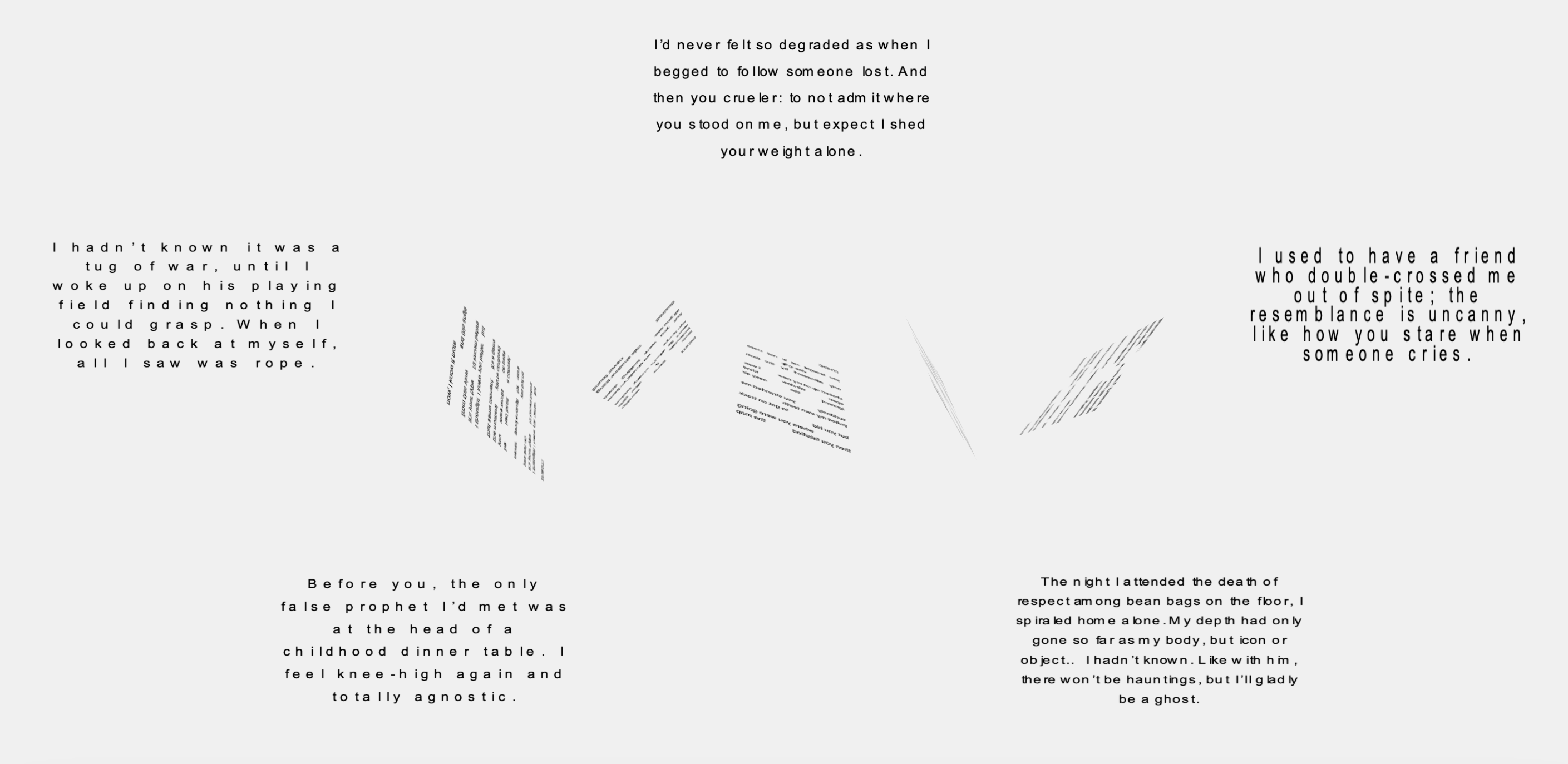 poetry on site, front facing