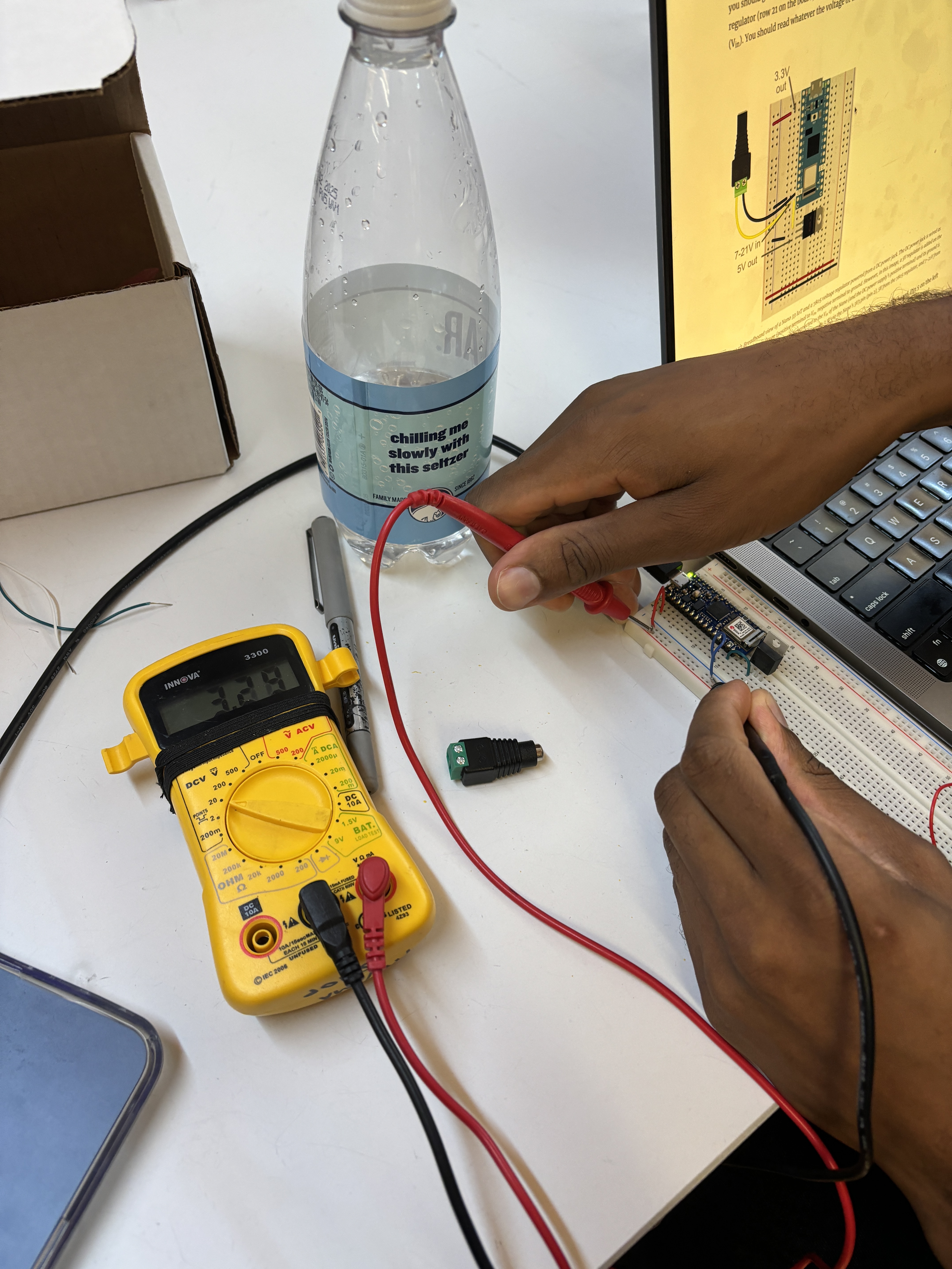 multimeter test on arduino