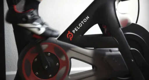 Working out on a Peloton