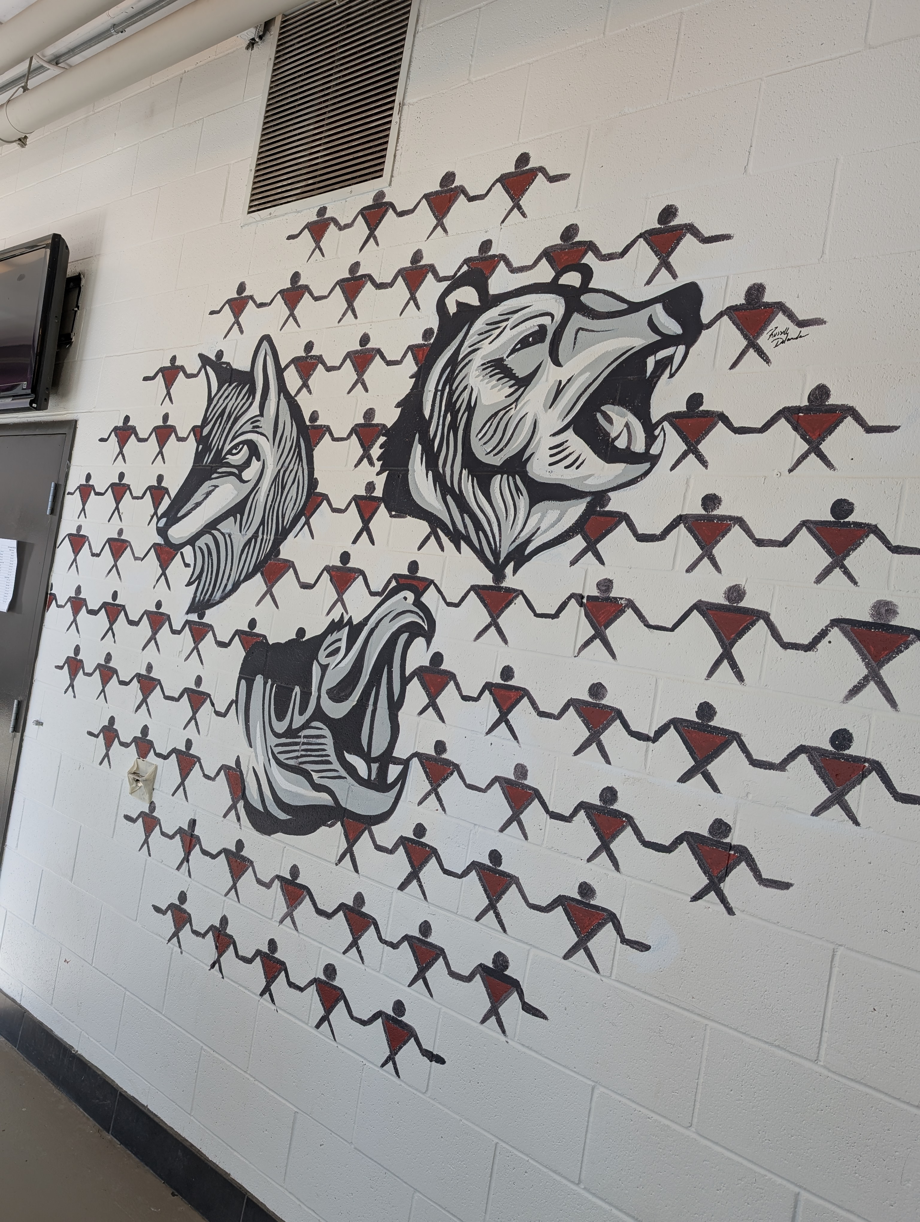 Kahnawake Survival School Mural - View 3