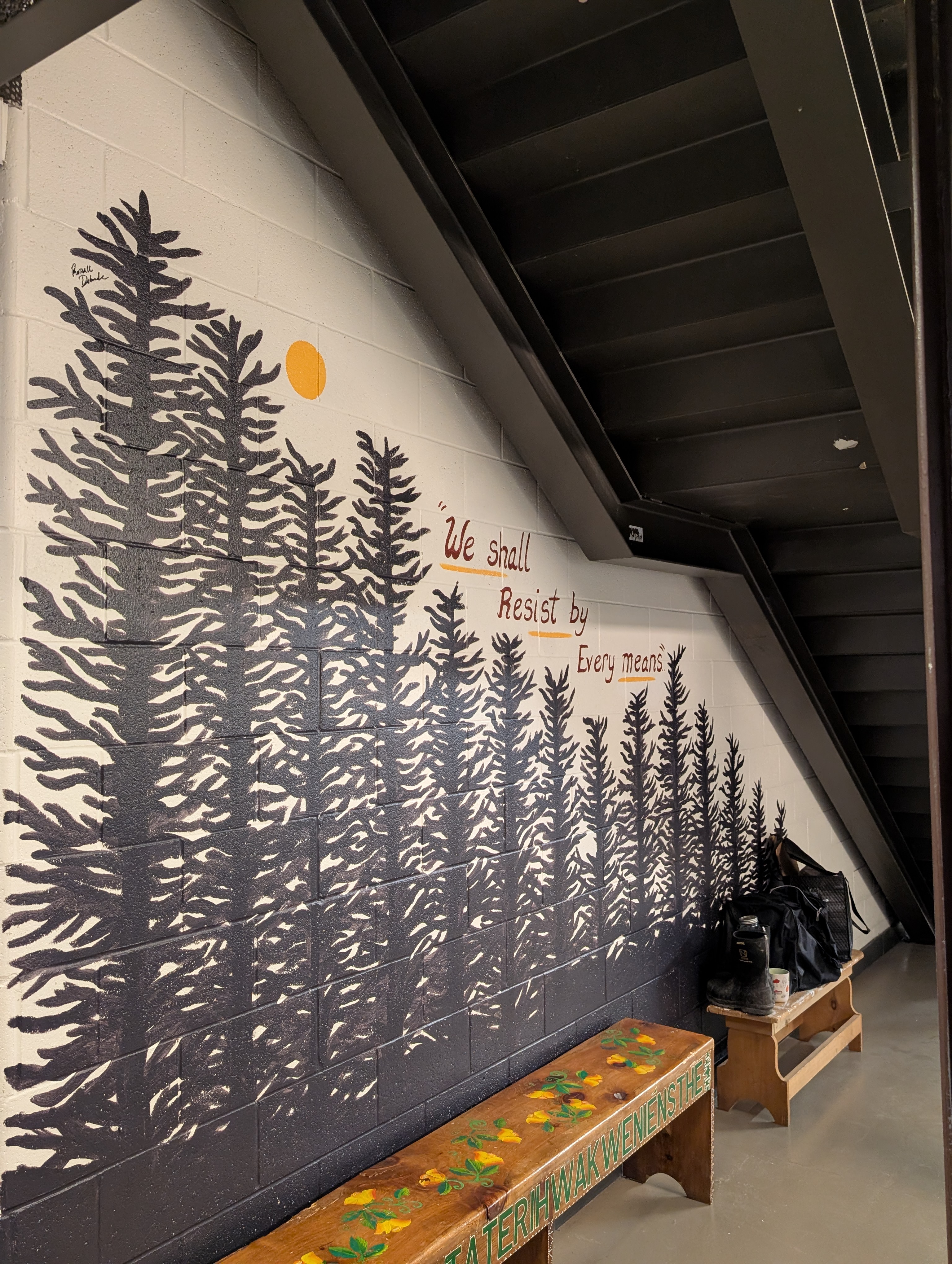 Kahnawake Survival School Mural - View 4