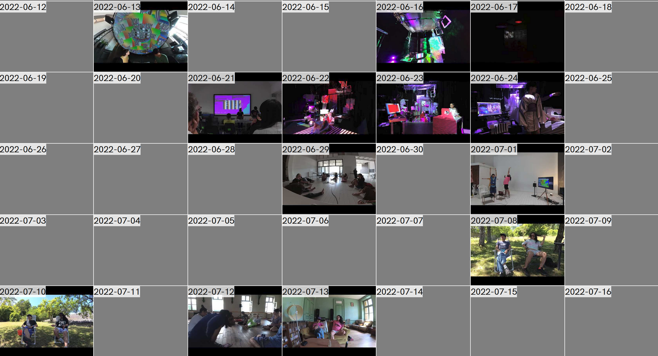 カレンダーのスクリーンショット